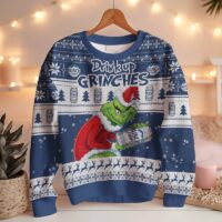 Hooktab Drink Up Grinches Busch Light Ugly Christmas Sweater