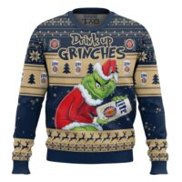 Hooktab Drink Up Grinches Miller Lite Ugly Christmas Sweater