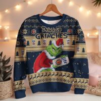 Hooktab Drink Up Grinches Miller Lite Ugly Christmas Sweater