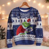 Hooktab Drink Up Grinches Pabst Blue Ribbon Ugly Christmas Sweater