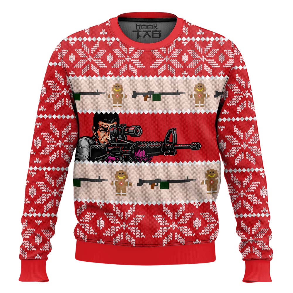 Hooktab Duke Togo Golgo 13 Ugly Christmas Sweater Hooktab Duke Togo Golgo 13 Ugly Christmas Sweater