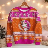 Hooktab Dunkin’ Donuts Ugly Christmas Sweater