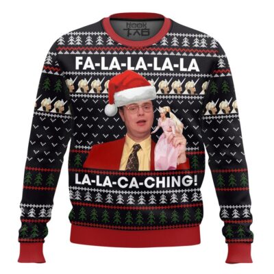 Dwight Schrute Fa La La The Office Ugly Christmas Sweater