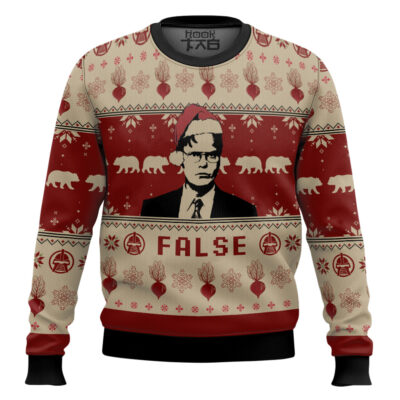 Dwight Schrute False The Office Ugly Christmas Sweater