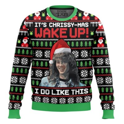Eddie Munson It's Chrissy-mas Stranger Things Ugly Christmas Sweater