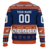Hooktab Edmonton Oilers - Custom Name And Number Ugly Sweater