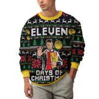 Hooktab Eleven Days Of Xmas Stranger Things Ugly Christmas Sweater