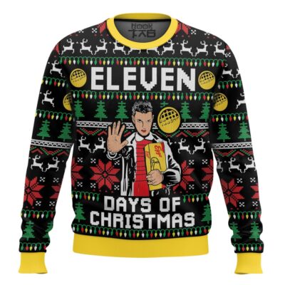 Eleven Days Of Xmas Stranger Things Ugly Christmas Sweater