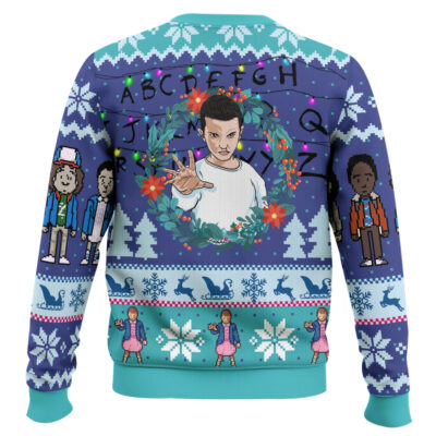 Hooktab Eleven Stranger Things Ugly Christmas Sweater