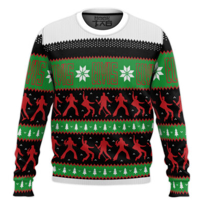 Elv Dancing Elvis Presley Ugly Christmas Sweater