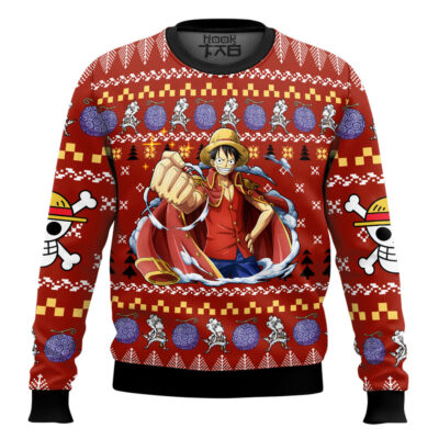Emperor Luffy One Piece Ugly Christmas Sweater