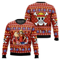 Hooktab Emperor Luffy One Piece Ugly Christmas Sweater