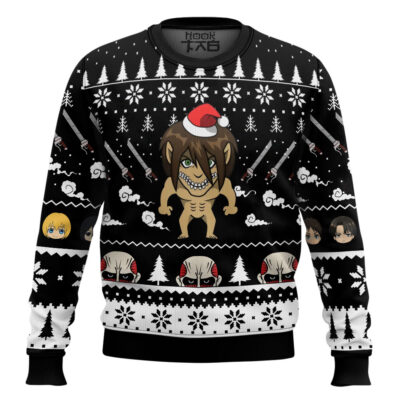 Eren Attack On Titan Ugly Christmas Sweater