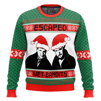 Escaped Wet Bandits Home Alone Ugly Christmas Sweater