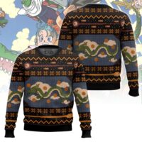 Hooktab Eternal Dragon God Dragon Ball Ugly Christmas Sweater