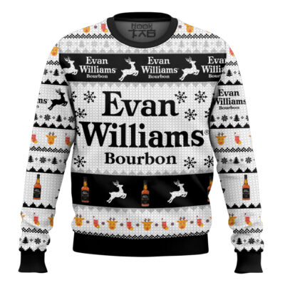 Evan Williams Bourbon Ugly Christmas Sweater