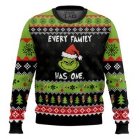 Hooktab Every Family Has One Grinch Ugly Christmas Sweater