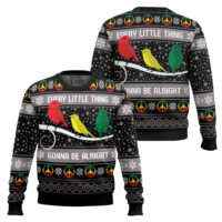 Hooktab Every Little Thing Gonnar Be Alright Bob Marley Ugly Christmas Sweater