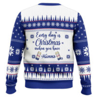 Hooktab Everyday Is Christmas When U Have Hamm’s Beer Ugly Christmas Sweater