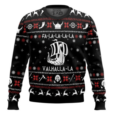 Fa-La-La Valhalla-La Viking Ugly Christmas Sweater