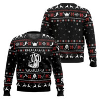 Hooktab Fa-La-La Valhalla-La Viking Ugly Christmas Sweater