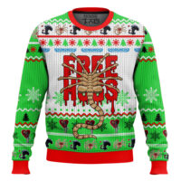 Hooktab Facehugger Free Hugs Alien Ugly Christmas Sweater