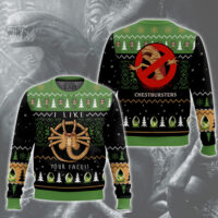 Hooktab Facehugger Likes Your Face Alien Ugly Christmas Sweater
