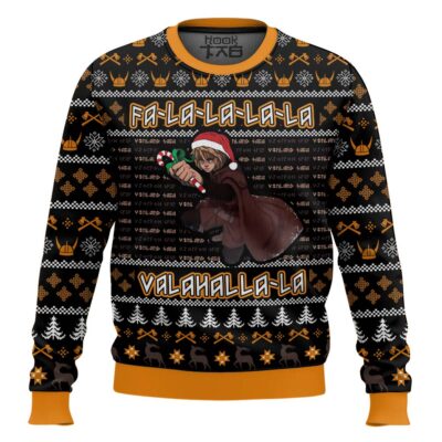 Falalala Valahalla Vinland Saga Ugly Christmas Sweater