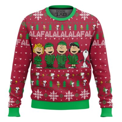 Falalalala The Charlie Brown and Snoopy Show Ugly Christmas Sweater