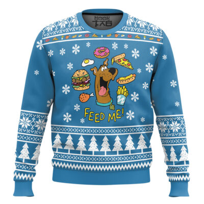 Feed Me Scooby Doo Ugly Christmas Sweater
