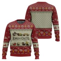 Hooktab Fellowship Of The Cats The Lord Of The Rings Ugly Christmas Sweater