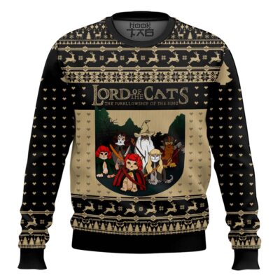 Fellowship Of The Ring The Lord Of The Cats Ugly Christmas Sweater