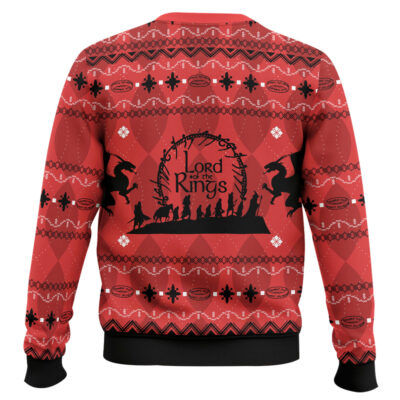 Hooktab Fellowship Silhouette Lord Of The Rings Ugly Christmas Sweater