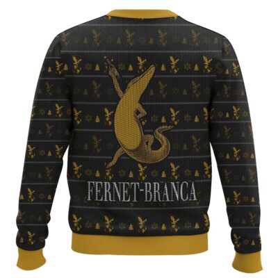 Hooktab Fernet-Branca Crocodile Ugly Christmas Sweater