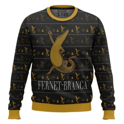 Fernet-Branca Crocodile Ugly Christmas Sweater
