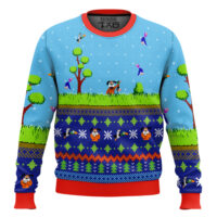 Hooktab Festive Duck Hunt Ugly Christmas Sweater