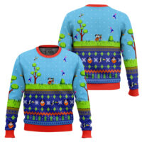 Hooktab Festive Duck Hunt Ugly Christmas Sweater