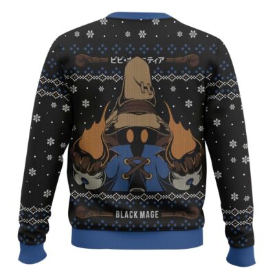 Hooktab Final Fantasy Black Mage Vivi Ugly Christmas Sweater