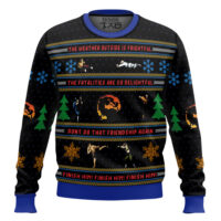Hooktab Finish Him Mortal Kombat Ugly Christmas Sweater