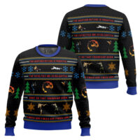 Hooktab Finish Him Mortal Kombat Ugly Christmas Sweater