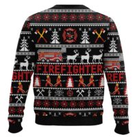 Hooktab Fire Dept Firefighter Ugly Christmas Sweater