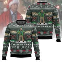 Hooktab Fire It Up Dad National Lampoon’s Vacation Ugly Christmas Sweater