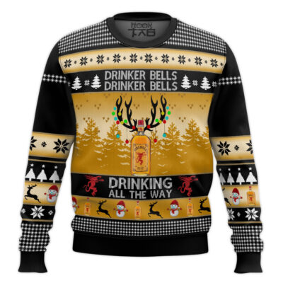 Fireball Drinker Bells Ugly Christmas Sweater