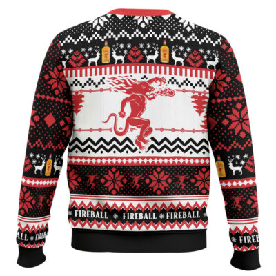 Hooktab Fireball Whiskey Ugly Christmas Sweater
