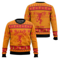 Hooktab Fireball Whisky - Custom Name Ugly Christmas Sweater