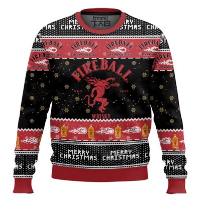 Fireball Whisky Merry Christmas Ugly Christmas Sweater