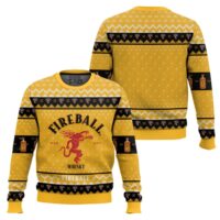 Hooktab Fireball Whisky Ugly Christmas Sweater
