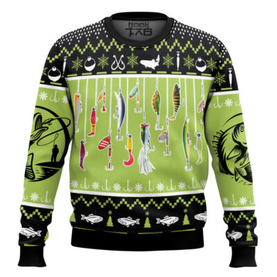 Fishing Luress Ugly Christmas Sweater