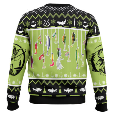 Hooktab Fishing Luress Ugly Christmas Sweater