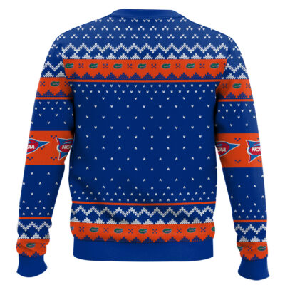 Hooktab Florida Gators – Custom Name And Number Ugly Christmas Sweater